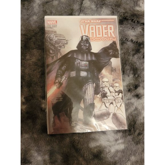 Star Wars Vader Down 001 Variant Cover with COA - Picture 1 of 4